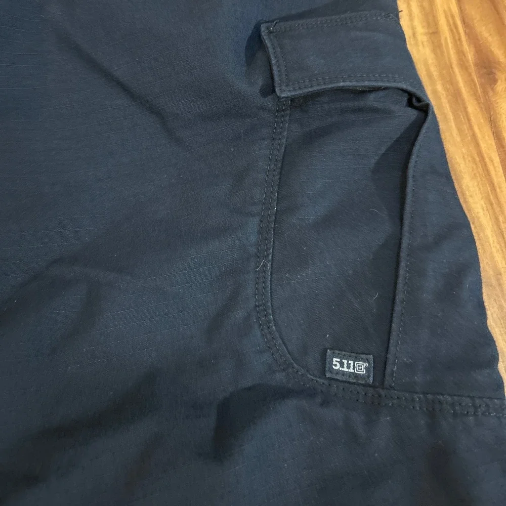 5.11 Tactical Mens Black Ripstop Cargo Pants 32x32 Work Outdoor Utility